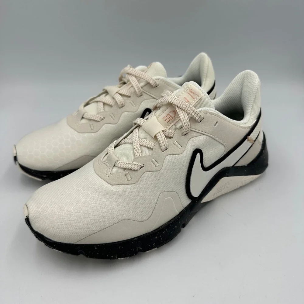 Nike Legend Essential 2 PRM CZ3668-100 Women 6.5 Sail Black Training‎ Shoes NWOB